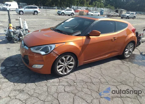 2012 Hyundai Veloster Base W/Black z USA, uszkodzony, nr VIN KMHTC6AD4CU065676